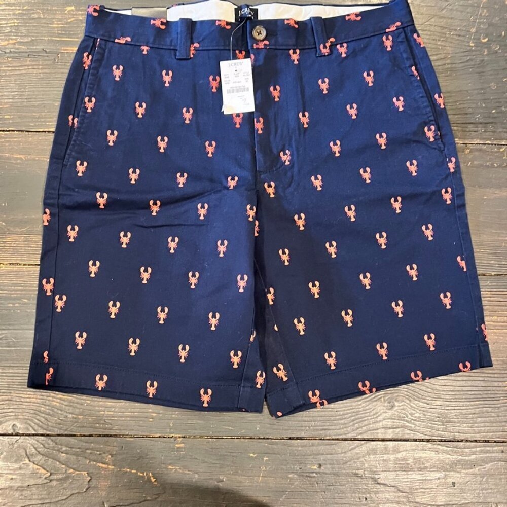 J Crew Lobster Shorts Size 31 NWT